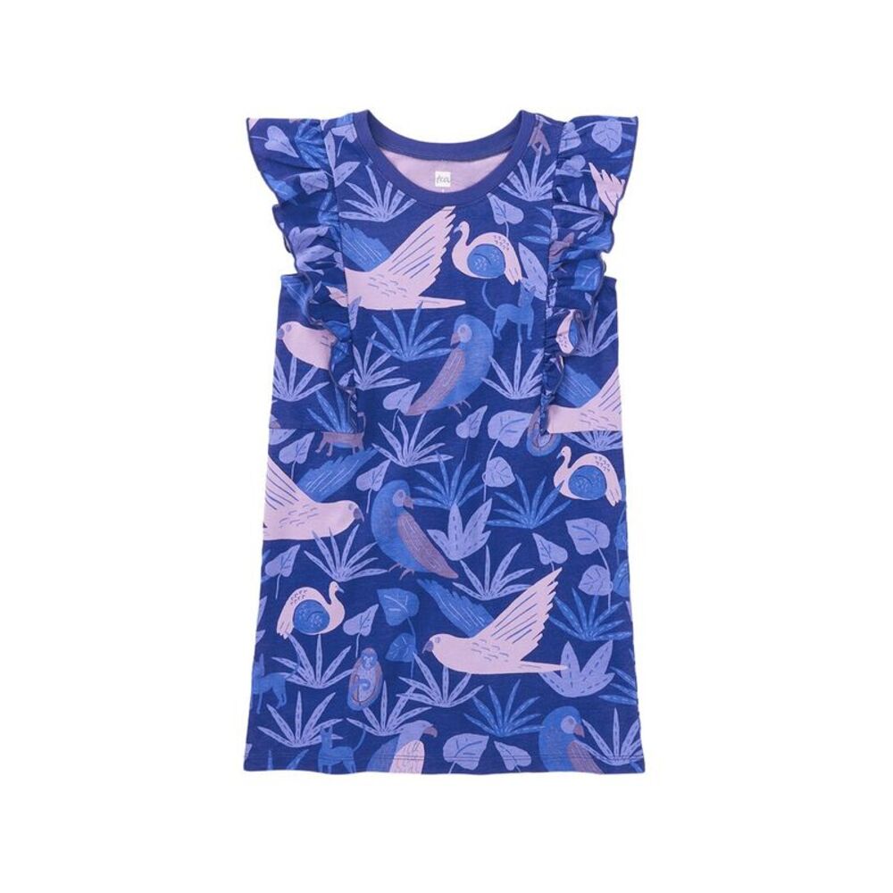Tea Collection Girls  Sleeveless Ruffle A-Line Dress
